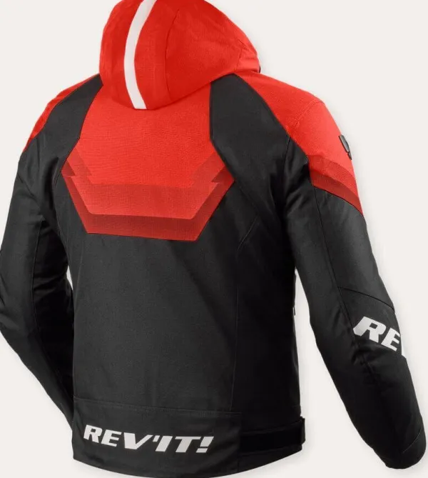 REV'IT Quantum 3 H2O Motorjas Black/Red> Motorjassen