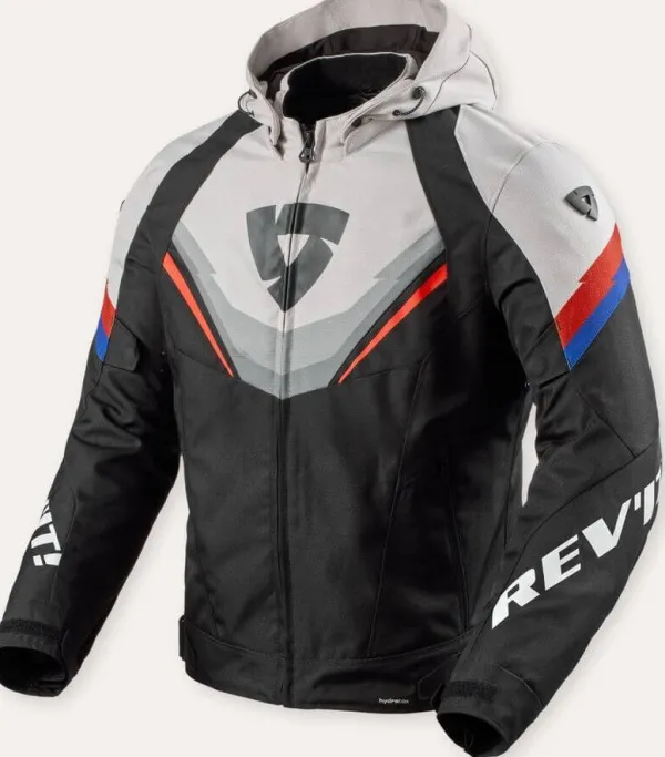 REV'IT Quantum 3 H2O Motorjas Black/Light Grey> Motorjassen