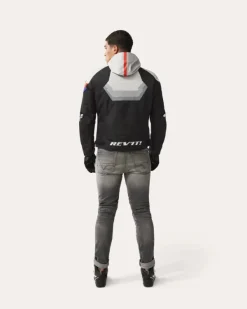 REV'IT Quantum 3 H2O Motorjas Black/Light Grey><noscript><img width=