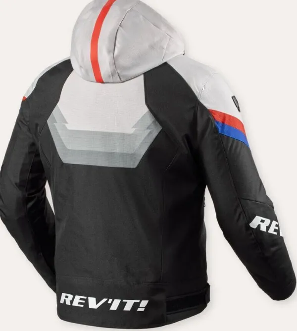 REV'IT Quantum 3 H2O Motorjas Black/Light Grey> Motorjassen