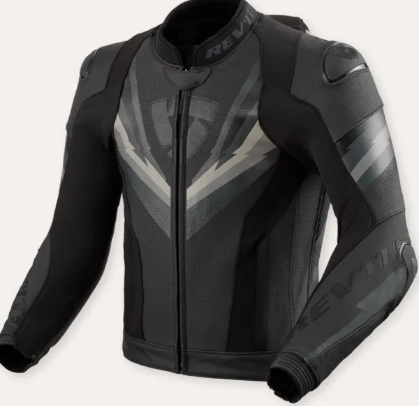 REV'IT Quantum 3 Pro Motorjas Black/Anthracite> Motorjassen