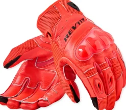 REV'IT Ritmo Gloves Neon Red/Black> Motorhandschoenen