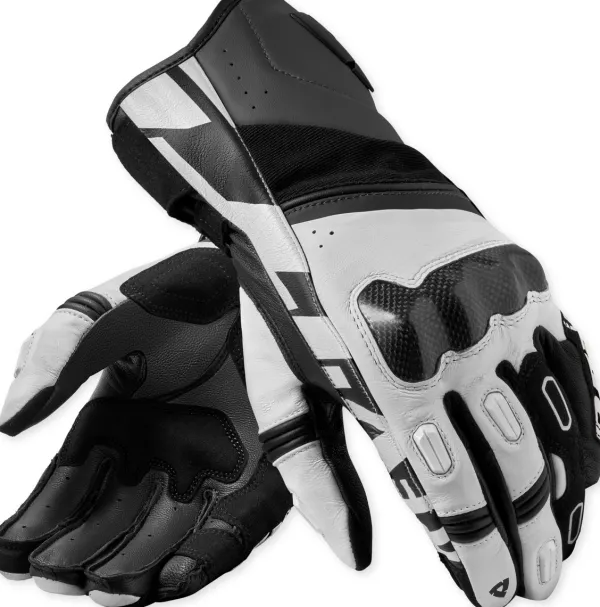 REV'IT RSR 5 Gloves Black/White> Motorhandschoenen