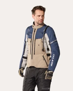 REV'IT Sand 5 H2O Motorjas Sand/Blue><noscript><img width=
