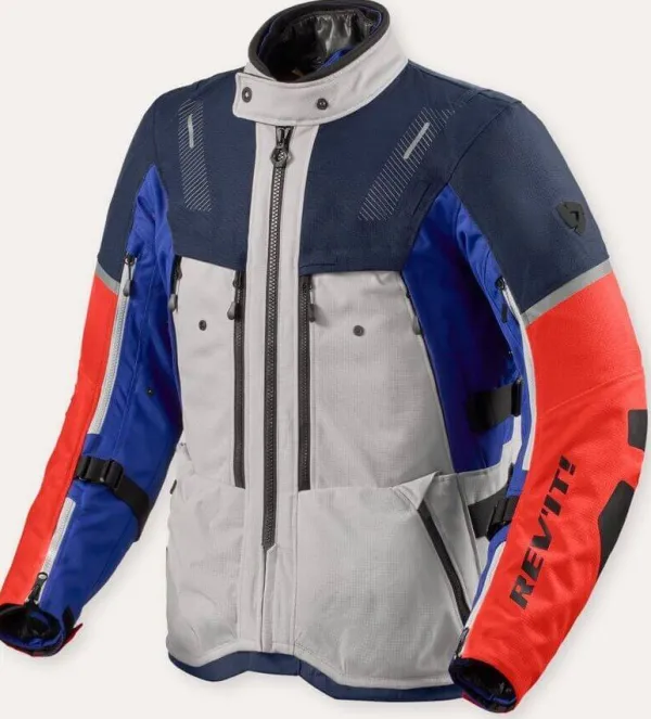 REV'IT Sand 5 H2O Motorjas Silver/Blue> Motorjassen