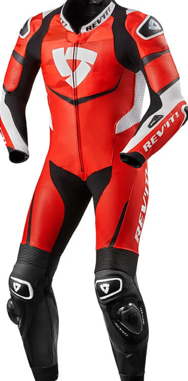REV'IT Scorpio One Piece Red/White> Motorpakken