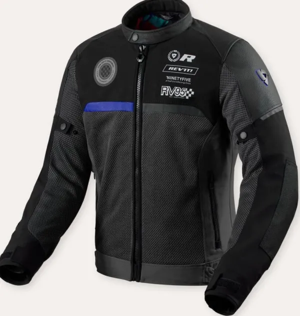 REV'IT Swiftblade Motorjas Black/Blue> Motorjassen