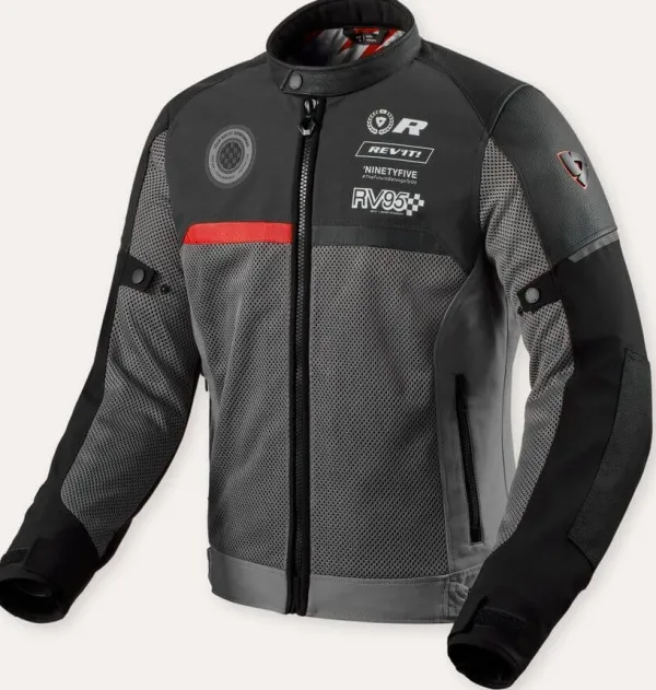 REV'IT Swiftblade Motorjas Black/Red> Motorjassen