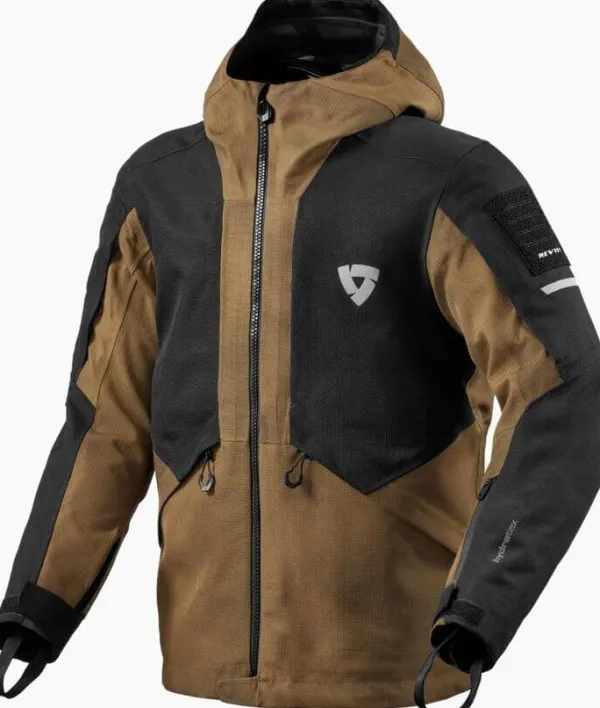 REV'IT Tectonic H2O Motorjas Black/Brown> Motorjassen