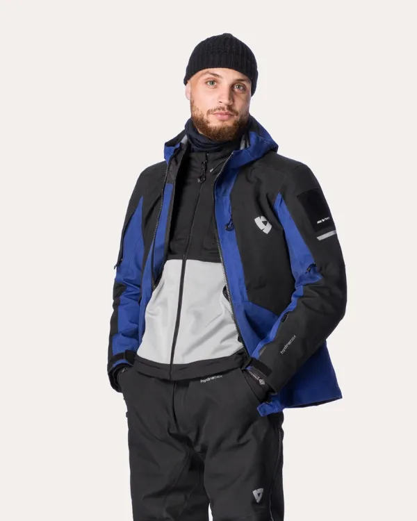 REV'IT Tectonic H2O Motorjas Black/Blue> Motorjassen