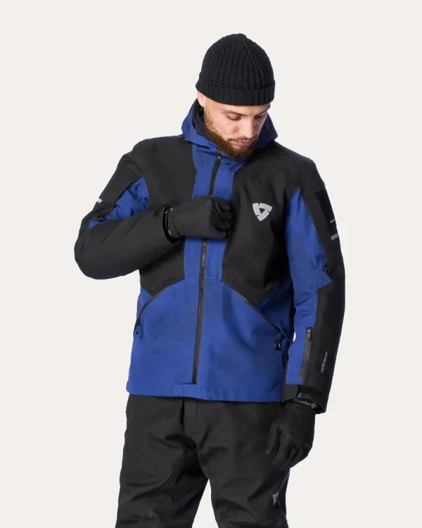 REV'IT Tectonic H2O Motorjas Black/Blue> Motorjassen