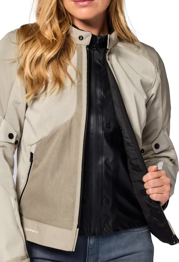 REV'IT Torque 3 H2O Ladies Motorjas Sand/White> Motorjassen
