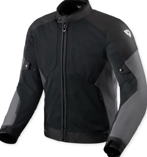 REV'IT Torque 3 H2O Motorjas Black/Anthracite> Motorjassen