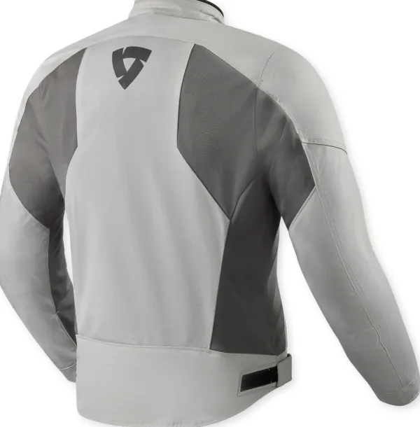 REV'IT Torque 3 H2O Motorjas Light Grey/Red> Motorjassen