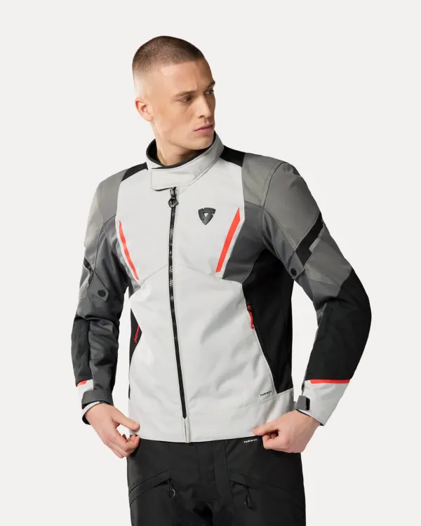 REV'IT Undulate H2O Motorjas Silver/Grey> Motorjassen