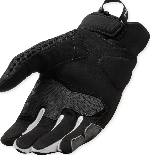 REV'IT Veloz Gloves Black/White> Motorhandschoenen