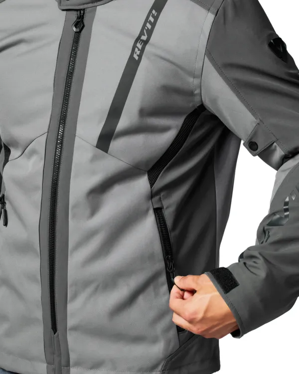 REV'IT Venator H2O Motorjas Light Grey/Grey> Motorjassen