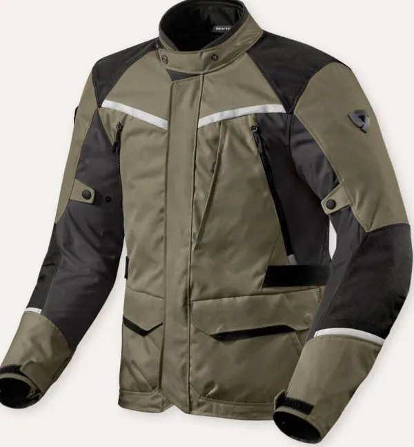 REV'IT Voltiac 3 H2O Motorjas Green/Anthracite> Motorjassen