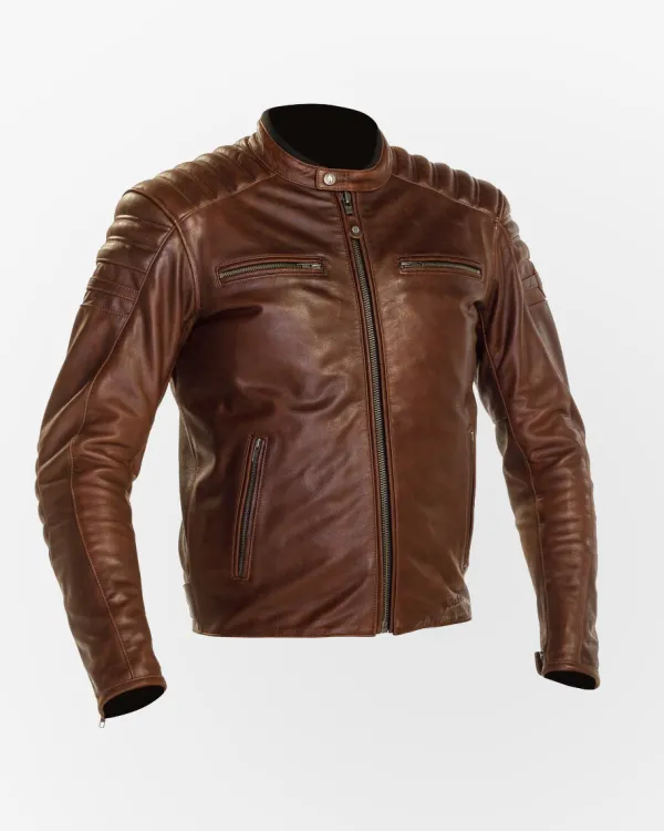 Richa Daytona 2 Motorjas Brown 1000> Motorjassen