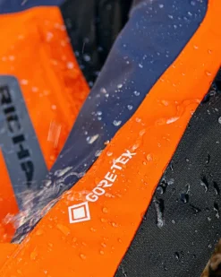 Richa Orion GTX Motorjas Dark Blue/Orange> Motorjassen