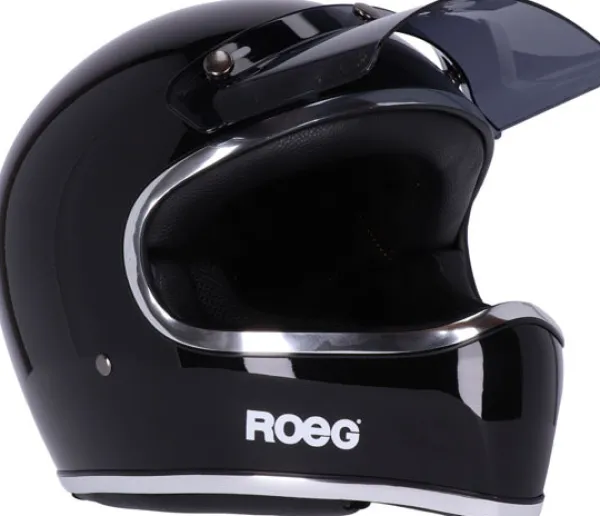 Roeg Peruna 2.0 Midnight Gloss Black> Retro Helmen|Integraalhelmen
