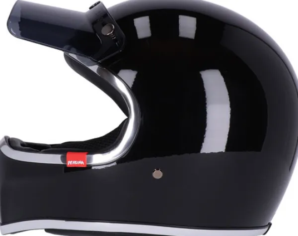 Roeg Peruna 2.0 Midnight Gloss Black> Retro Helmen|Integraalhelmen