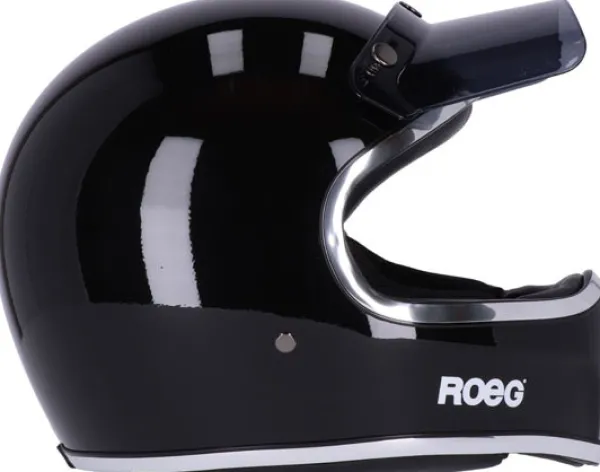 Roeg Peruna 2.0 Midnight Gloss Black> Retro Helmen|Integraalhelmen