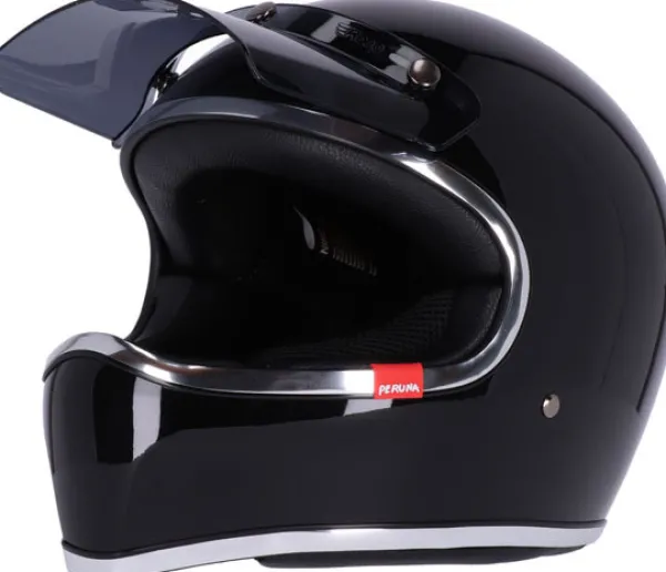 Roeg Peruna 2.0 Midnight Gloss Black> Retro Helmen|Integraalhelmen