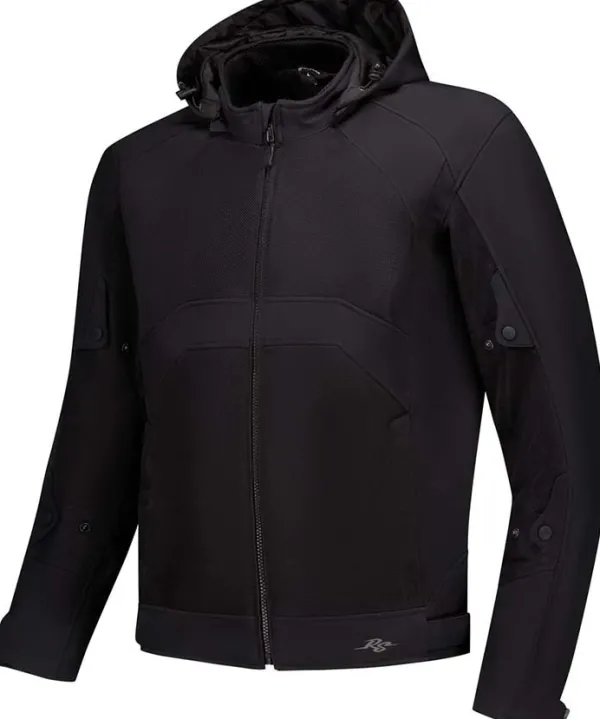 Rusty Stitches Felix Motorjas Black 100> Motorjassen
