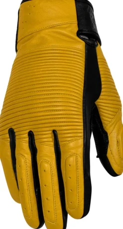 Rusty Stitches Jimmy Gloves Yellow/Black> Motorhandschoenen