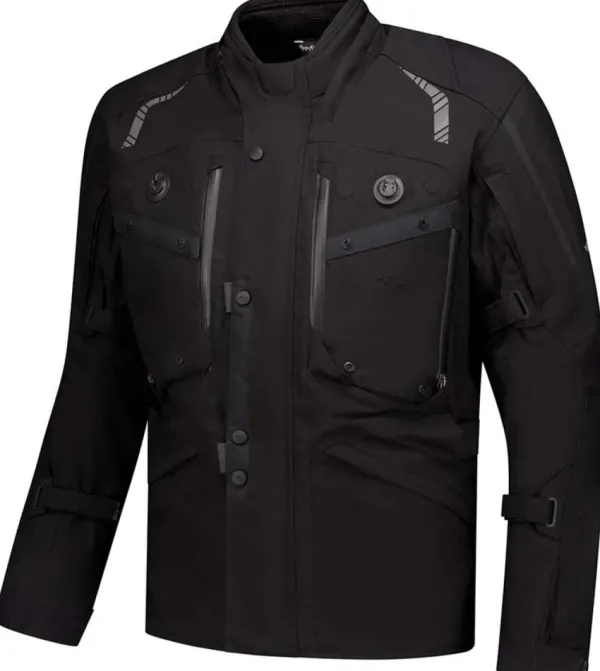 Rusty Stitches Kane Motorjas Black 100> Motorjassen