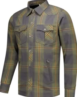 Rusty Stitches Neil-25 Motorjas Blue-Green> Motorjassen