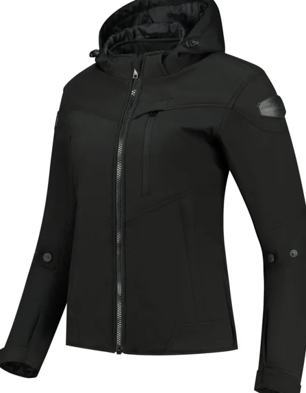 Rusty Stitches Super Ann Motorjas Black 100> Motorjassen