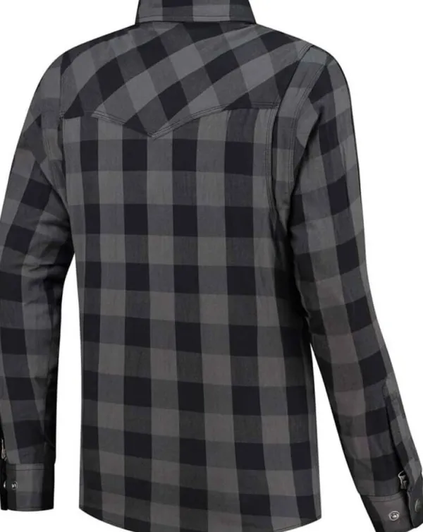 Rusty Stitches Super Neil-25 Motorjas Grey-Black> Motorjassen