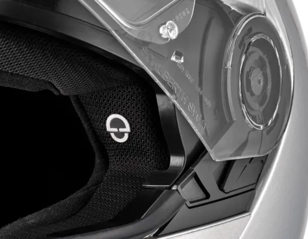 Schuberth C5 Glossy Silver 808> Systeemhelmen|Helmen Met Zonnevizier