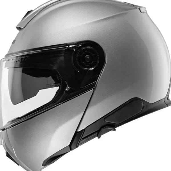 Schuberth C5 Glossy Silver 808> Systeemhelmen|Helmen Met Zonnevizier