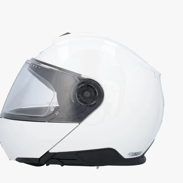 Schuberth C5 Glossy White 202> Systeemhelmen|Helmen Met Zonnevizier
