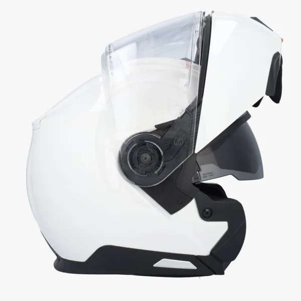 Schuberth C5 Glossy White 202> Systeemhelmen|Helmen Met Zonnevizier