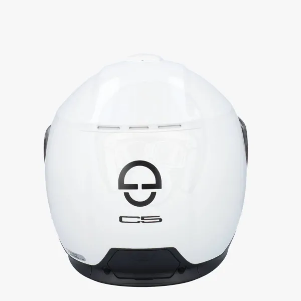 Schuberth C5 Glossy White 202> Systeemhelmen|Helmen Met Zonnevizier