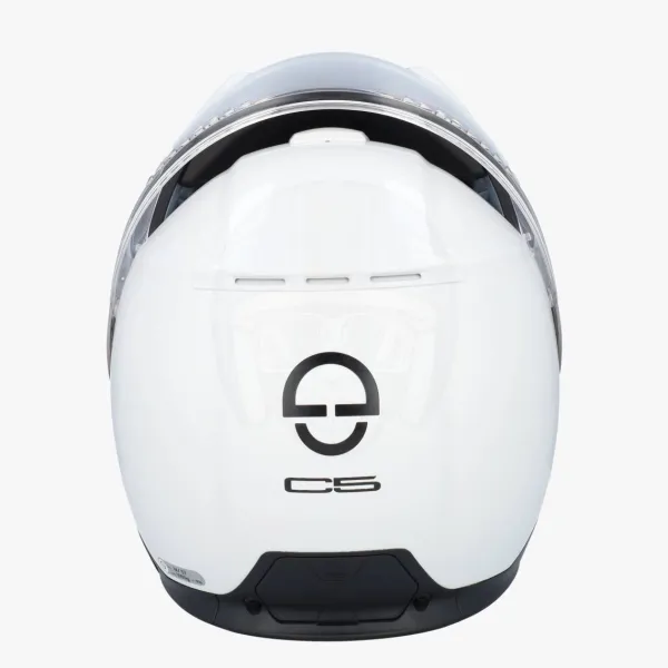 Schuberth C5 Glossy White 202> Systeemhelmen|Helmen Met Zonnevizier