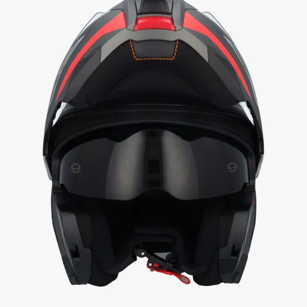 Schuberth C5 Omega Black/Red 138> Systeemhelmen|Helmen Met Zonnevizier