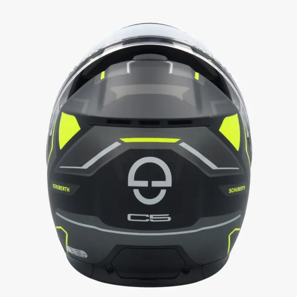 Schuberth C5 Omega Black/Yellow 178> Systeemhelmen|Helmen Met Zonnevizier