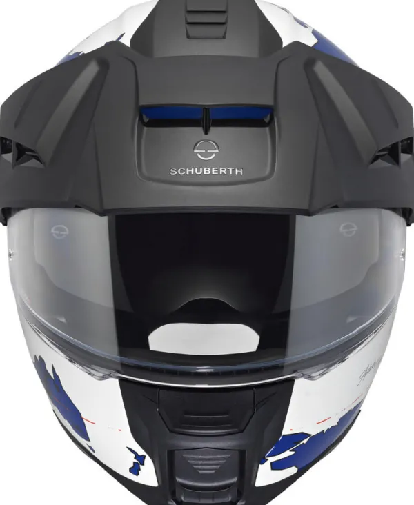 Schuberth E2 Atlas White/Blue 250> Adventure Helmen|Systeemhelmen