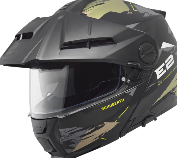Schuberth E2 Trail Black/Green 418> Adventure Helmen|Systeemhelmen