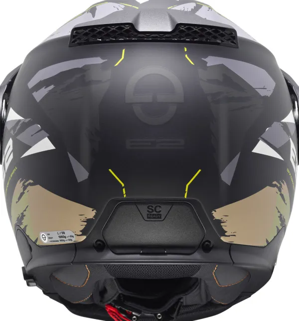 Schuberth E2 Trail Black/Green 418> Adventure Helmen|Systeemhelmen