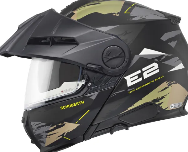 Schuberth E2 Trail Black/Green 418> Adventure Helmen|Systeemhelmen