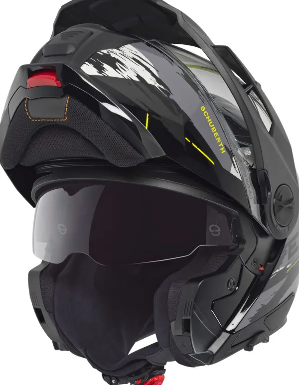 Schuberth E2 Trail Black/Yellow 718> Adventure Helmen|Systeemhelmen