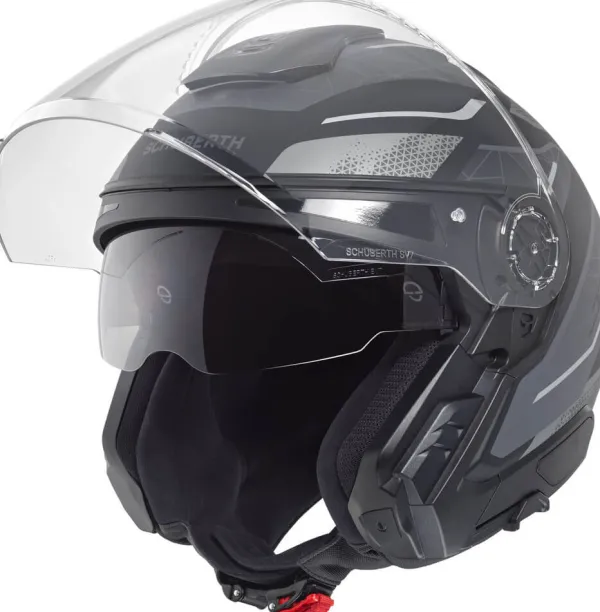 Schuberth J2 Sigma Black/Grey 180> Helmen Met Zonnevizier|Bluetooth Helmen