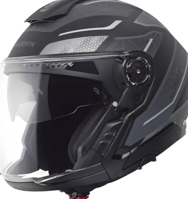 Schuberth J2 Sigma Black/Grey 180> Helmen Met Zonnevizier|Bluetooth Helmen