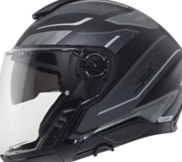 Schuberth J2 Sigma Black/Grey 180> Helmen Met Zonnevizier|Bluetooth Helmen